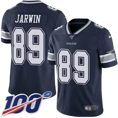 Dallas Cowboys #89 Blake Jarwin Navy Blue Team Color Men's Stitched 100th Season Vapor Untouchable Limited Jersey Men's