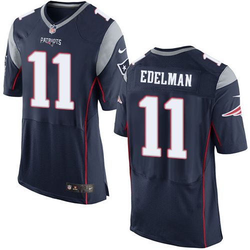 Patriots #11 Julian Edelman Navy Blue Team Color Men's Stitched New Elite Jersey