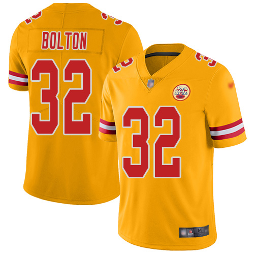 Chiefs #32 Nick Bolton Gold Youth Stitched Limited Inverted Legend Jersey