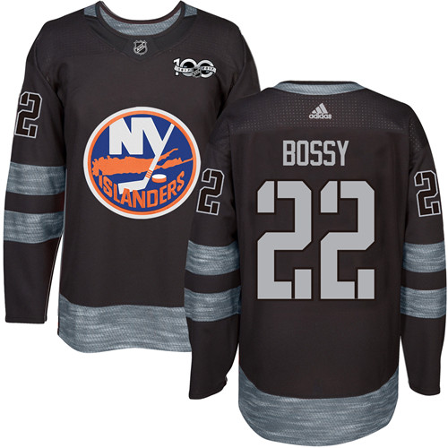 Adidas New York Islanders #22 Mike Bossy Black 1917-2017 100th Anniversary Stitched Jersey Men's