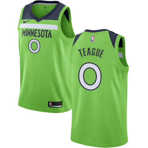 Minnesota Timberwolves #0 Jeff Teague Green Youth Swingman Statement Edition Jersey Youth