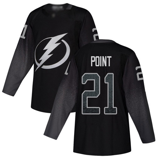 Adidas Tampa Bay Lightning #21 Brayden Point Black Alternate Authentic Stitched Jersey Men's