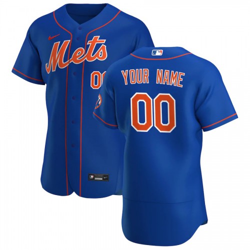 New York Mets Custom Men's Royal Alternate 2020 Authentic Player Jersey