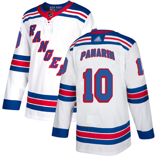 Adidas New York Rangers #10 Artemi Panarin White Road Authentic Stitched Jersey Men's