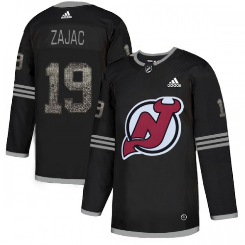 Adidas New Jersey Devils #19 Travis Zajac Black Authentic Classic Stitched Jersey Men's
