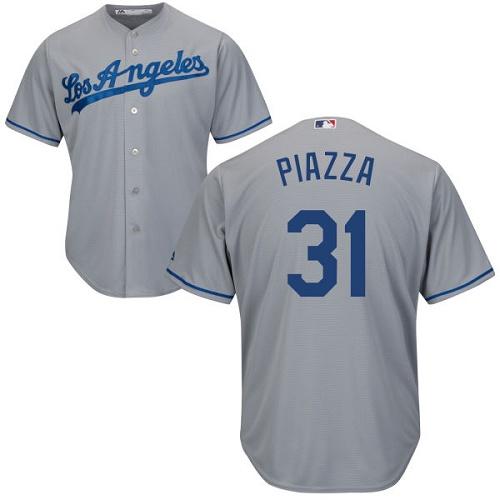 Los Angeles Dodgers #31 Mike Piazza Grey Cool Base Stitched Youth Jersey Youth