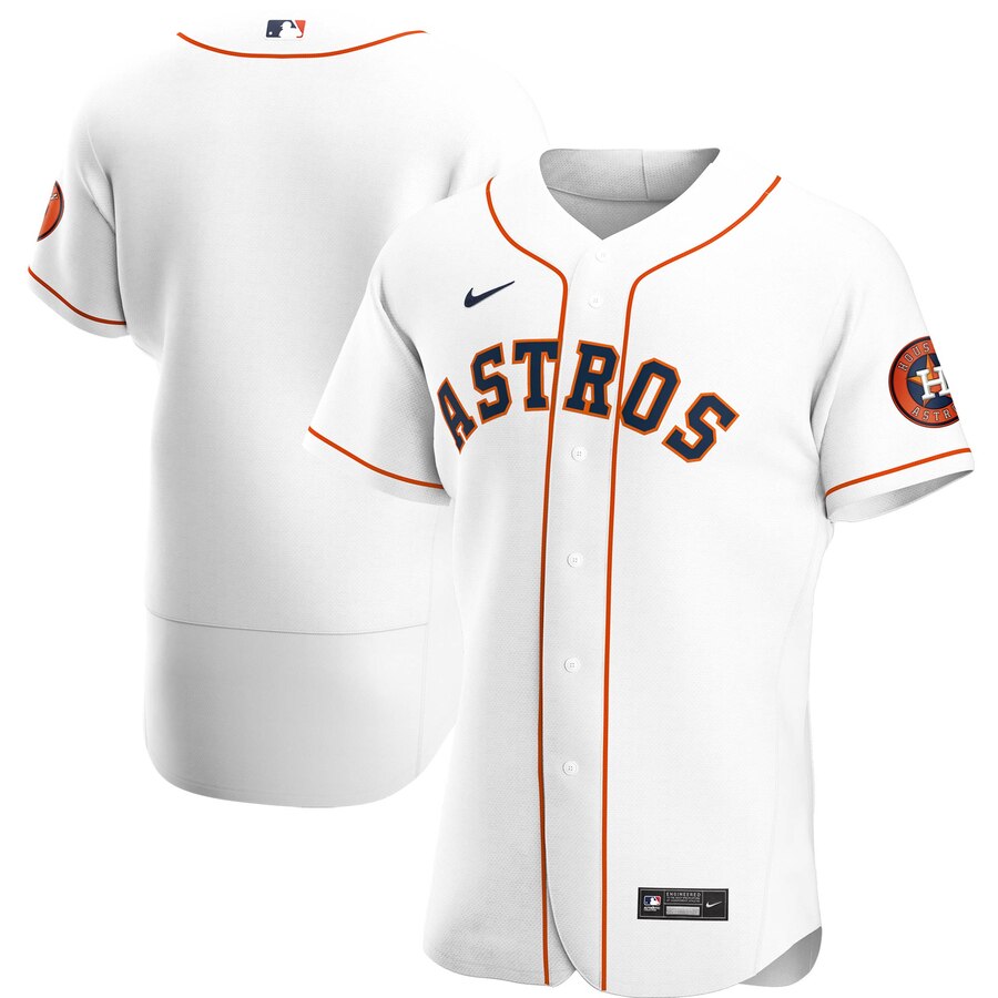 Houston Astros Men's White Home 2020 Authentic Official Team Jersey