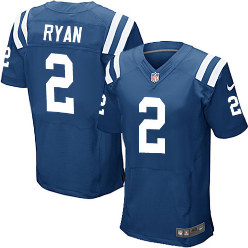 Colts #2 Matt Ryan Royal Blue Team Color Men's Stitched Vapor Untouchable Elite Jersey