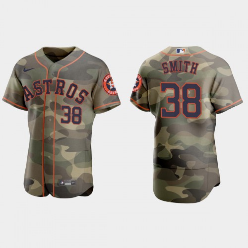Houston Houston Astros #38 Joe Smith Men's 2021 Armed Forces Day Authentic Jersey -Camo Men's