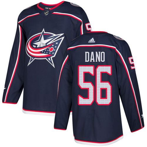 Adidas Columbus Blue Jackets #56 Marko Dano Navy Blue Home Authentic Stitched Jersey Men's
