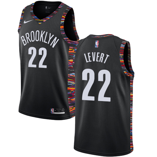 Brooklyn Nets #22 Caris LeVert Black Swingman City Edition 2018/19 Jersey Mens