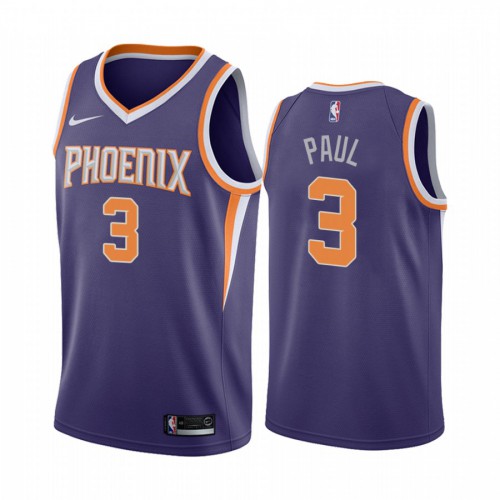 Phoenix Suns #3 Chris Paul Purple Swingman Icon Edition Jersey Mens