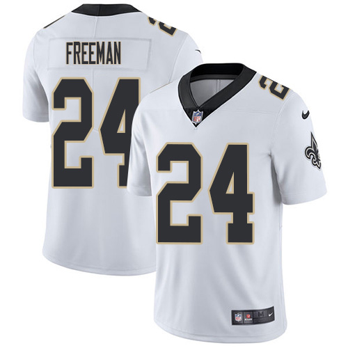 New Orleans Saints #24 Devonta Freeman White Men's Stitched Vapor Untouchable Limited Jersey Men's