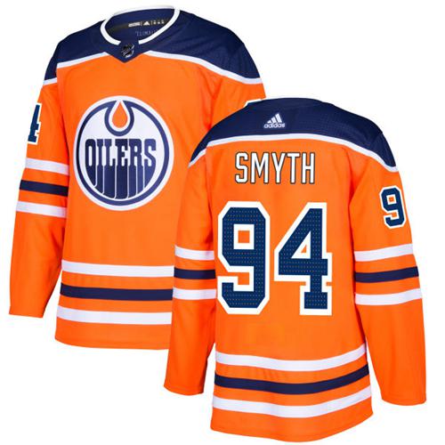 Adidas Edmonton Oilers #94 Ryan Smyth Orange Home Authentic Stitched Jersey Men's