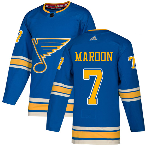 Adidas St. Louis Blues #7 Patrick Maroon Light Blue Alternate Authentic Stitched Jersey Men's