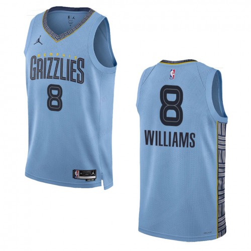 Memphis Memphis Grizzlies #8 Ziaire Williams Blue Mens 2022-23 Statement Edition Jersey Mens