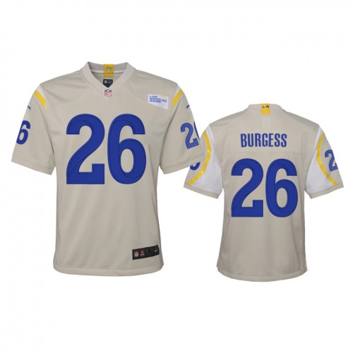 Los Angeles Los Angeles Rams #26 Terrell Burgess Youth Game Jersey - Bone Youth