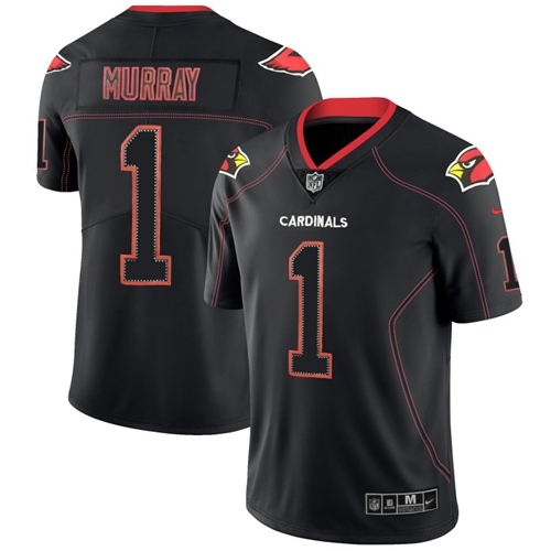 Cardinals #1 Kyler Murray Lights Out Black Men's Stitched Limited Rush Jersey