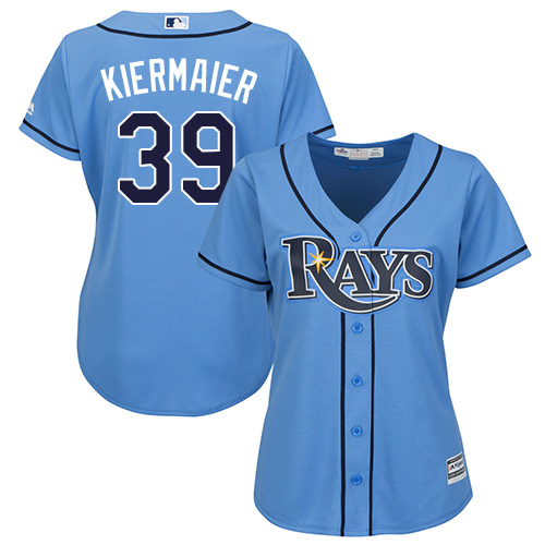 Tampa Bay Rays #39 Kevin Kiermaier Light Blue Alternate Women's Stitched Jersey Womens
