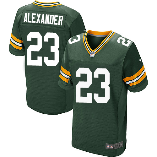 Packers #23 Jaire Alexander Green Team Color Men's Stitched Elite Jersey