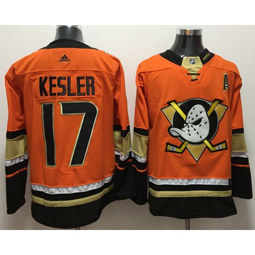 Adidas Anaheim Ducks #17 Ryan Kesler Orange Authentic Stitched Jersey Men's