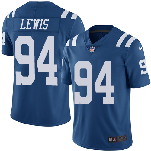Indianapolis Colts #94 Tyquan Lewis Royal Blue Men's Stitched Limited Rush Jersey Men's