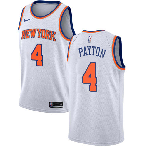 New York Knicks #4 Elfrid Payton White Swingman Association Edition Jersey Mens