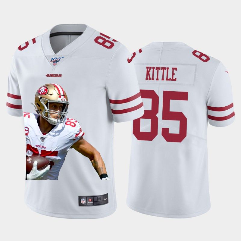 San Francisco 49ers #85 George Kittle Team Hero 2 Vapor Limited 100 Jersey White