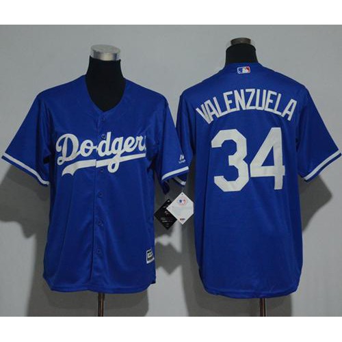 Los Angeles Dodgers #34 Fernando Valenzuela Blue Cool Base Stitched Youth Jersey Youth