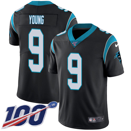 Panthers #9 Bryce Young Black Team Color Men's Stitched 100th Season Vapor Untouchable Limited Jersey