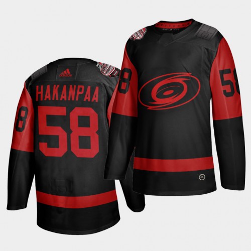Carolina Carolina Hurricanes #58 Jani Hakanpaa Black Men's 2021 Stadium Series Outdoor Game Jersey Men's