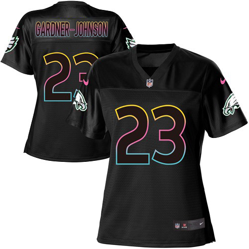 Eagles #23 C.J. Gardner-Johnson Black Women's Fashion Game Jersey