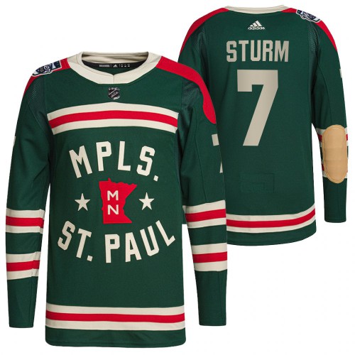Minnesota Minnesota Wild #7 Nico Sturm Men's Adidas 2022 Winter Classic Authentic Jersey Men's