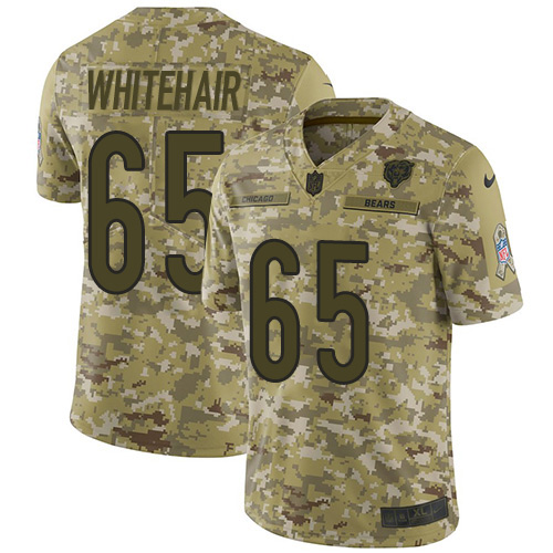 Chicago Bears #65 Cody Whitehair Camo Men's Stitched Limited 2018 Salute To Service Jersey Men's
