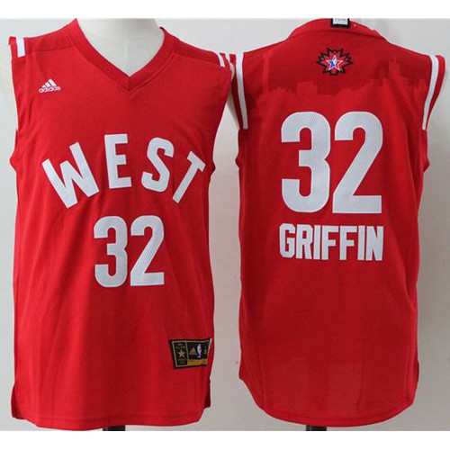 Los Angeles Clippers #32 Blake Griffin Red 2016 All-Star Stitched Jersey Mens