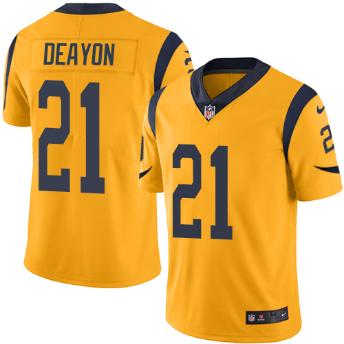 Los Angeles Rams #21 Donte Deayon Gold Men's Stitched Limited Rush Jersey Men's