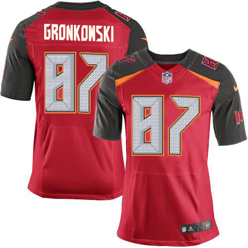 Buccaneers #87 Rob Gronkowski Red Team Color Men's Stitched Vapor Untouchable Elite Jersey