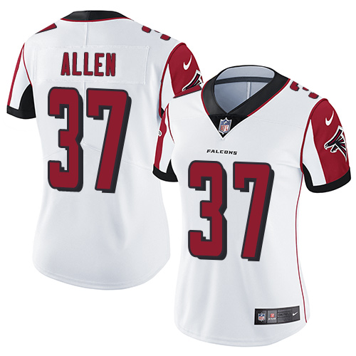 Atlanta Falcons #37 Ricardo Allen White Women's Stitched Vapor Untouchable Limited Jersey Womens