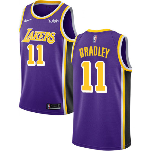 Los Angeles Lakers #11 Avery Bradley Purple Swingman Statement Edition Jersey Mens