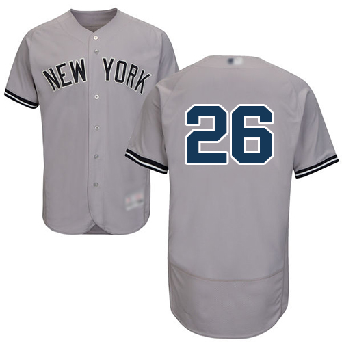 New York Yankees #26 DJ LeMahieu Grey Flexbase Authentic Collection Stitched Jersey Men's