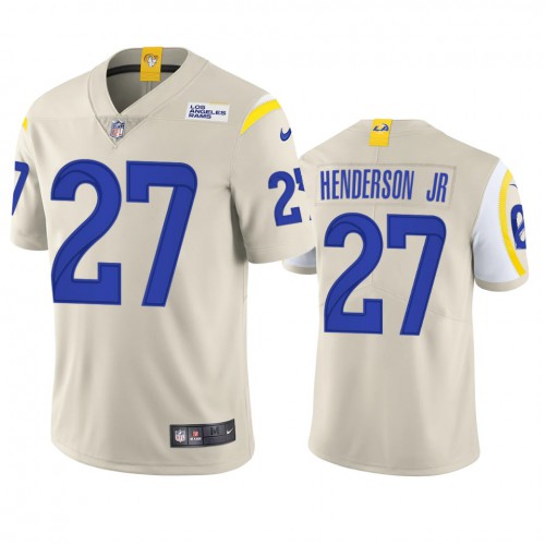 Los Angeles Los Angeles Rams #27 Darrell Henderson Men's Vapor Limited Jersey - Bone Men's