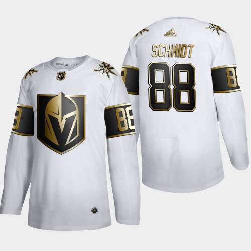 Vegas Golden Vegas Golden Knights #88 Nate Schmidt Men's Adidas White Golden Edition Limited Stitched Jersey Men's