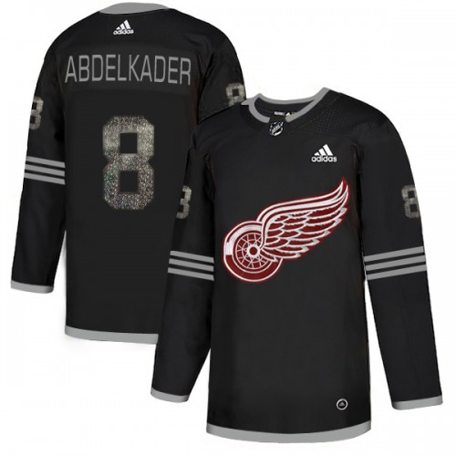 Adidas Detroit Red Wings #8 Justin Abdelkader Black Authentic Classic Stitched Jersey Men's