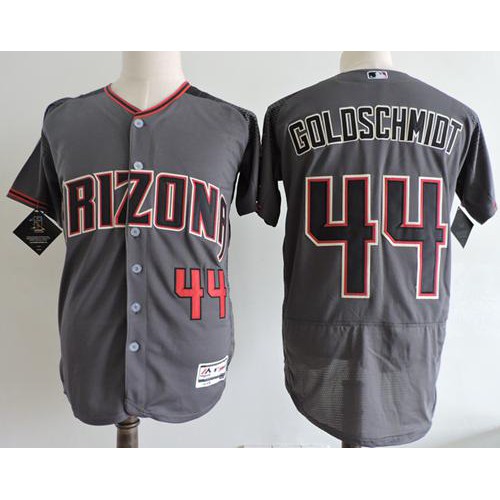 Arizona Diamondbacks #44 Paul Goldschmidt Gray Flexbase Authentic Collection Stitched Jersey Men's