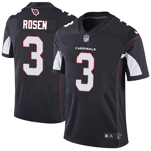 Arizona Cardinals #3 Josh Rosen Black Alternate Men's Stitched Vapor Untouchable Limited Jersey Men's