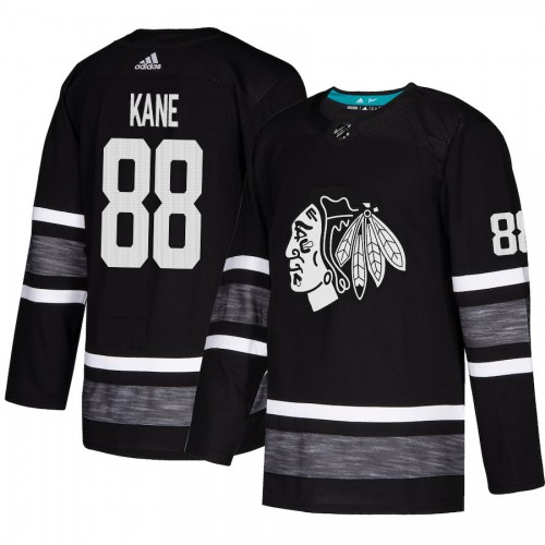 Adidas Chicago Blackhawks #88 Patrick Kane Black Authentic 2019 All-Star Stitched Jersey Men's