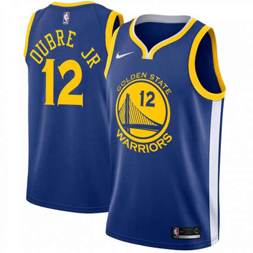 Golden State Warriors #12 Kelly Oubre Jr Blue Youth Swingman Icon Edition Jersey Youth
