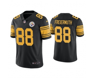 Men's Youth Women's Pittsburgh Steelers #88 Pat Freiermuth Rush Limited Black Jersey