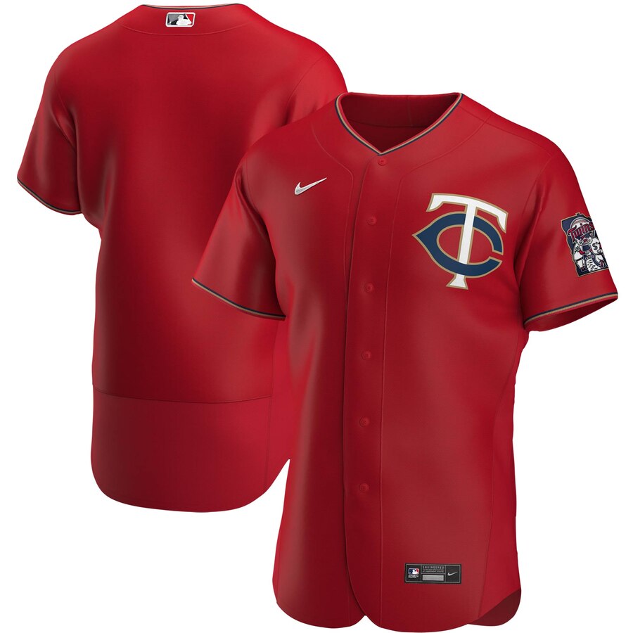 Minnesota Twins Men's Red Alternate 2020 Authentic Official Team Jersey