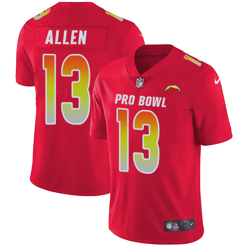 Chargers #13 Keenan Allen Red Youth Stitched Limited AFC 2018 Pro Bowl Jersey